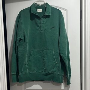Aime Leon Dore Green Collared Vintage Wash Sweatshirt